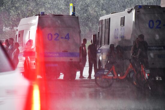 Дождь в Москве