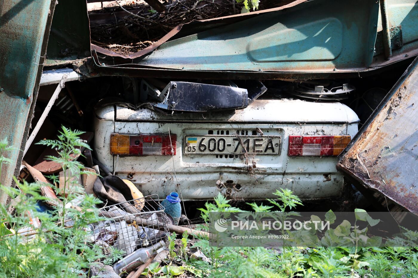 Последствия урагана в Донецке