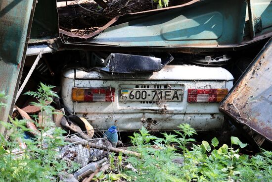 Последствия урагана в Донецке