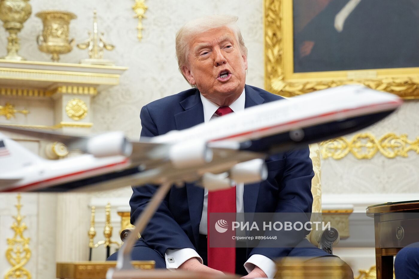 Встреча президента США Д. Трампа и генсека НАТО М. Рютте