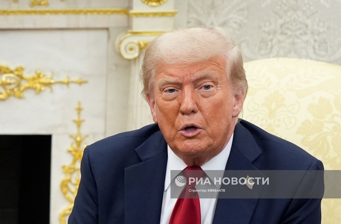 Встреча президента США Д. Трампа и генсека НАТО М. Рютте