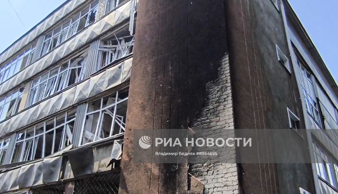 Последствия атаки БПЛА в Воронеже