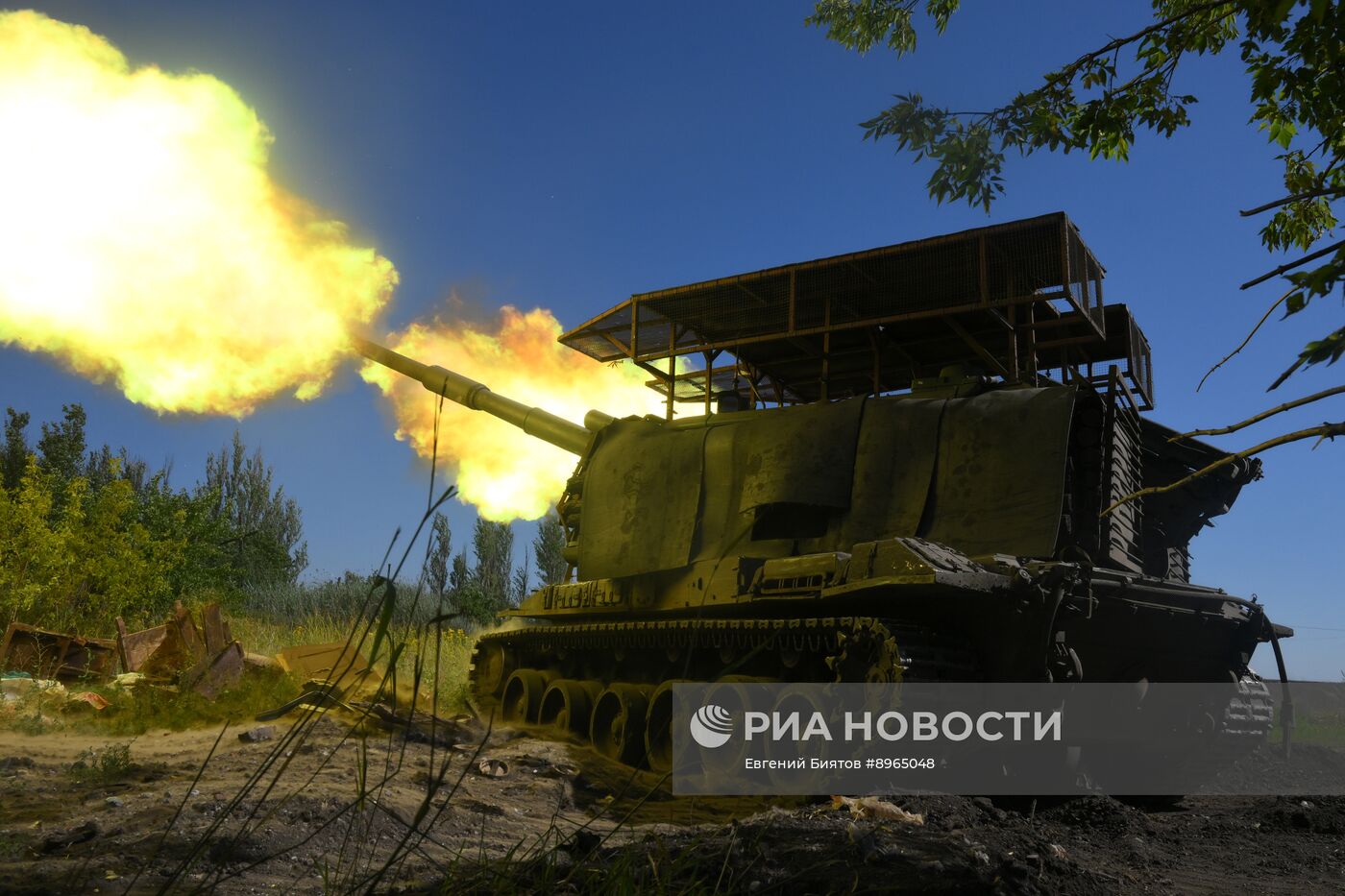 Боевая работа артиллеристов группировки войск "Центр" на Красноармейском направлении