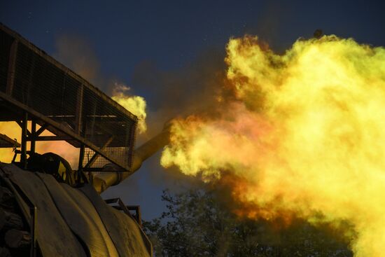 Боевая работа артиллеристов группировки войск "Центр" на Красноармейском направлении