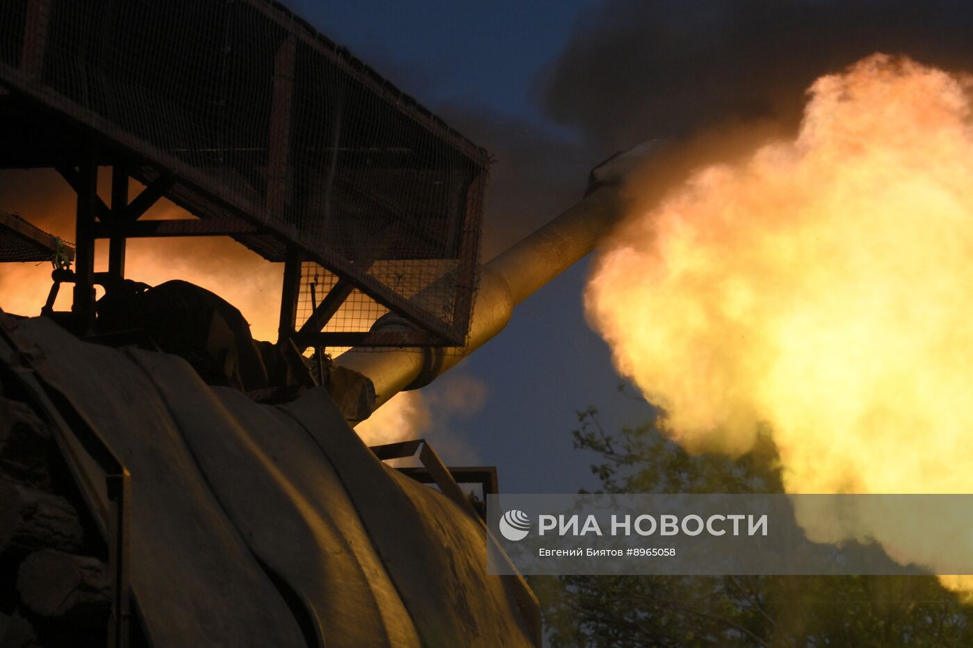 Боевая работа артиллеристов группировки войск "Центр" на Красноармейском направлении