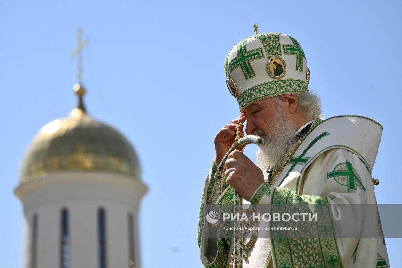 Патриарх Кирилл совершил праздничную литургию в Троице-Сергиевой лавре