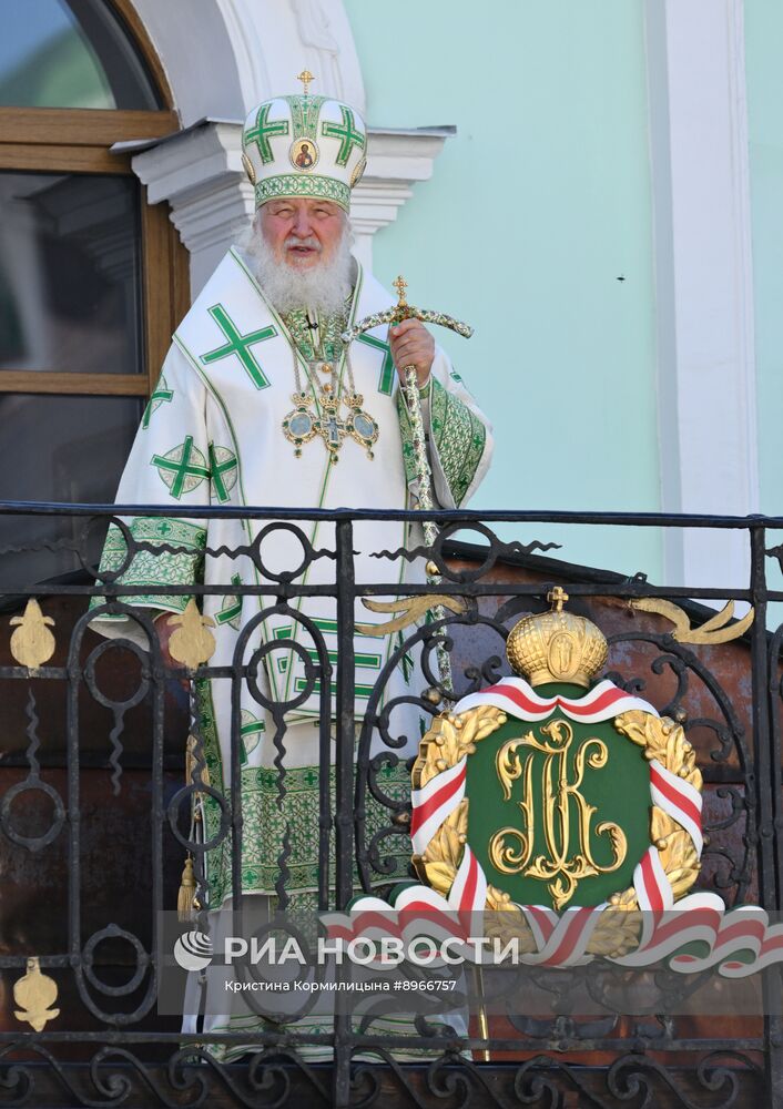 Патриарх Кирилл совершил праздничную литургию в Троице-Сергиевой лавре