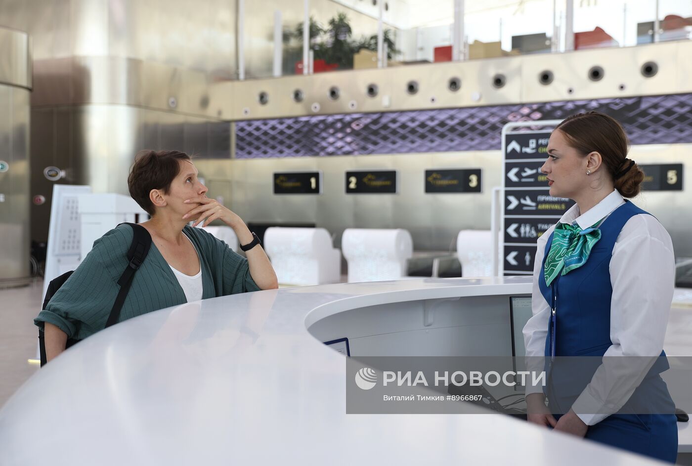 Прибытие первого рейса в аэропорт Геленджика после возобновления работы