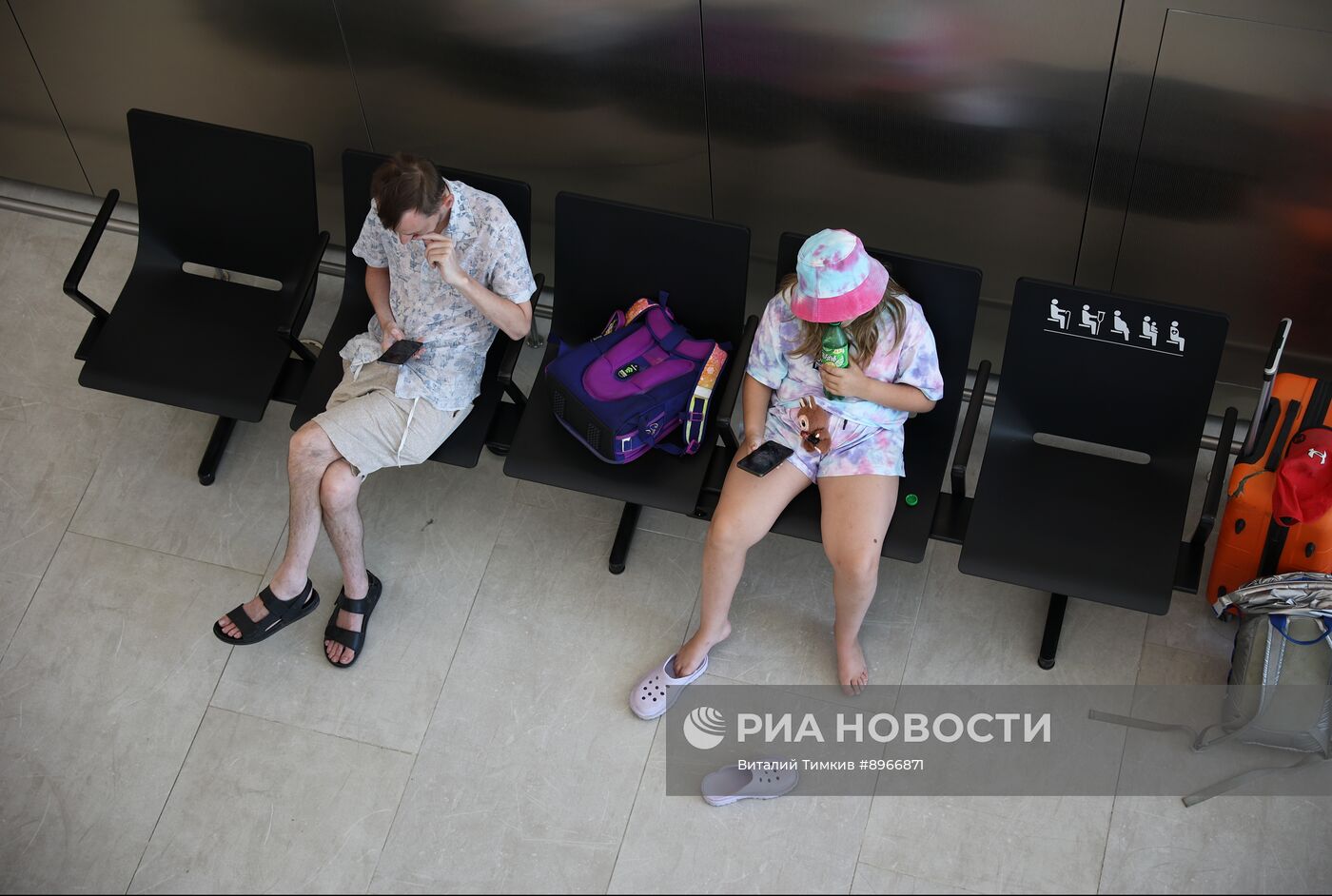 Прибытие первого рейса в аэропорт Геленджика после возобновления работы