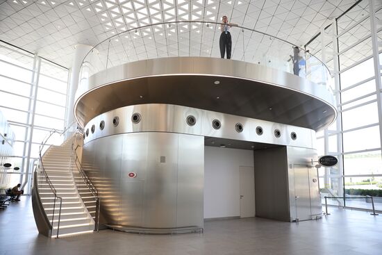 Прибытие первого рейса в аэропорт Геленджика после возобновления работы 