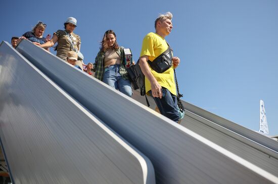 Прибытие первого рейса в аэропорт Геленджика после возобновления работы 