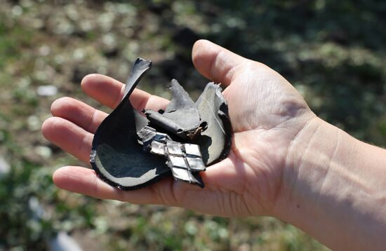 Последствия удара со стороны ВСУ по центру Донецка