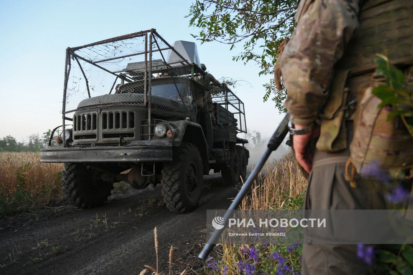 Боевая работа расчета РСЗО 9К55 "Град-1" группировки войск "Центр" на Красноармейском направлении СВО в ДНР