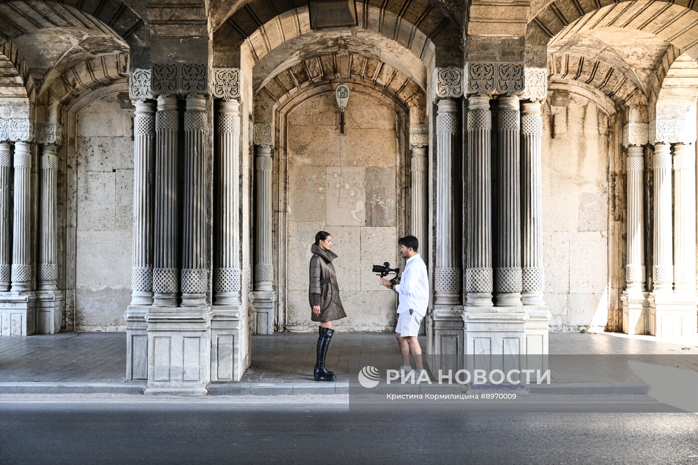 Обстановка у дворца Чираган в Стамбуле