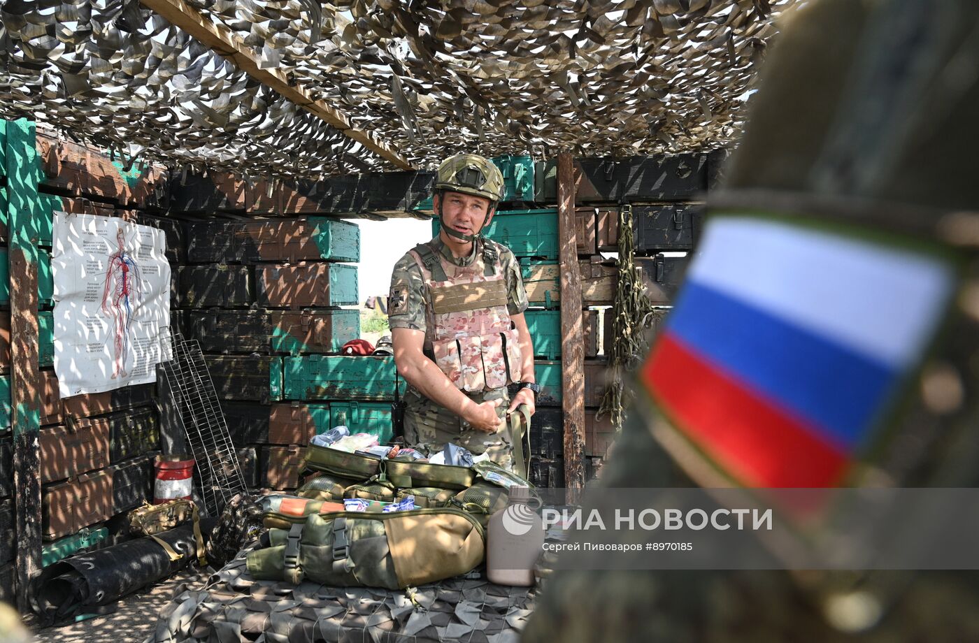 Боевая подготовка военнослужащих-контрактников на полигоне в Ростовской области