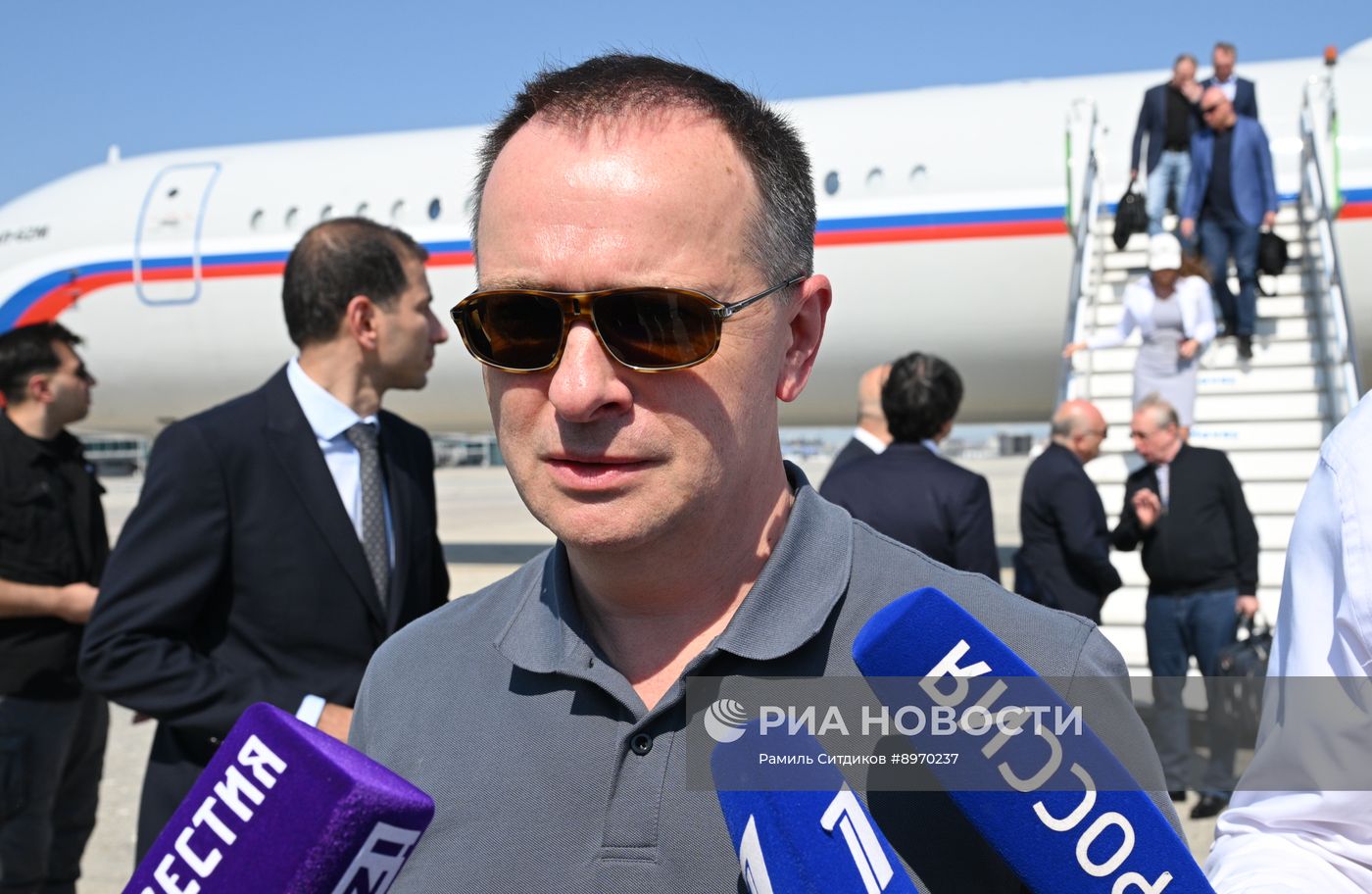 Прилет российской делегации на переговоры в Турцию