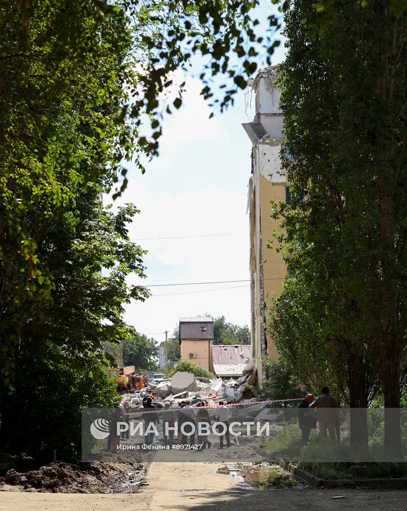 Взрыв газа в жилом доме в Саратове