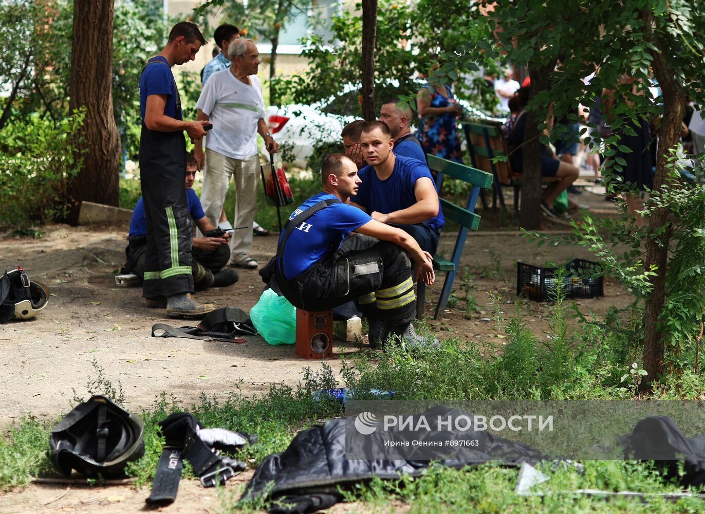 Взрыв газа в жилом доме в Саратове