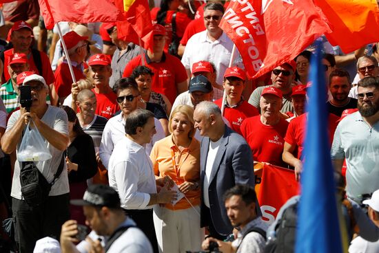 Митинг оппозиции "За Молдову" в Кишиневе