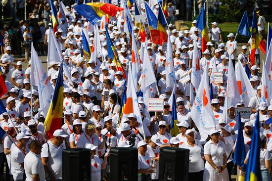 Митинг оппозиции "За Молдову" в Кишиневе