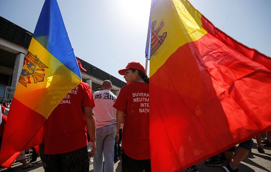 Митинг оппозиции "За Молдову" в Кишиневе