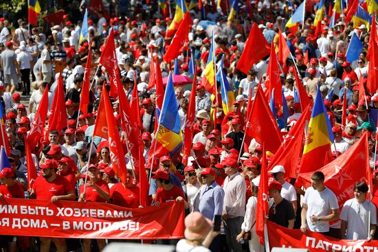 Митинг оппозиции "За Молдову" в Кишиневе