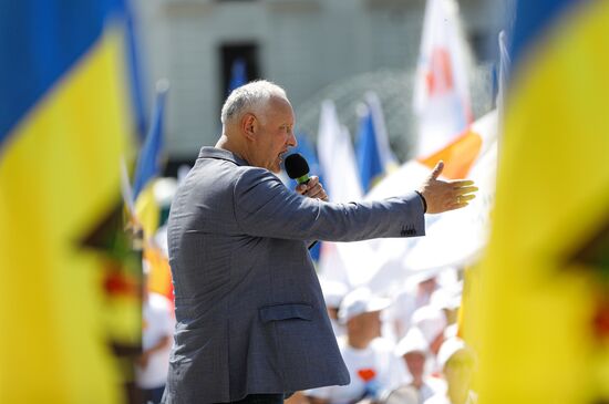 Митинг оппозиции "За Молдову" в Кишиневе