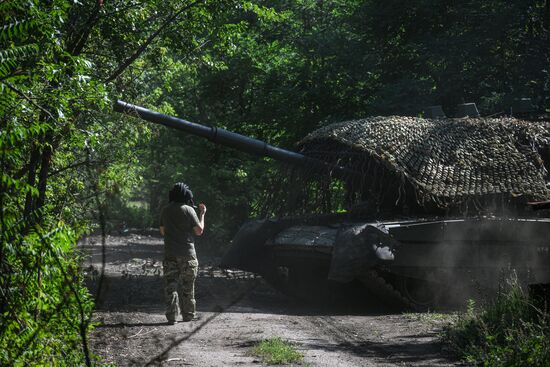 Боевая работа танкистов группировки войск "Центр" на Покровском направлении