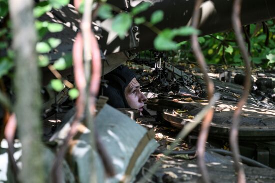 Боевая работа танкистов группировки войск "Центр" на Покровском направлении