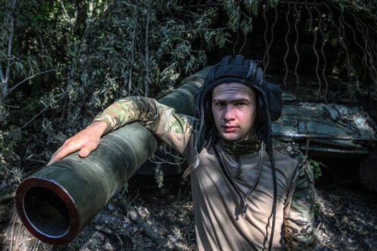 Боевая работа танкистов группировки войск "Центр" на Покровском направлении