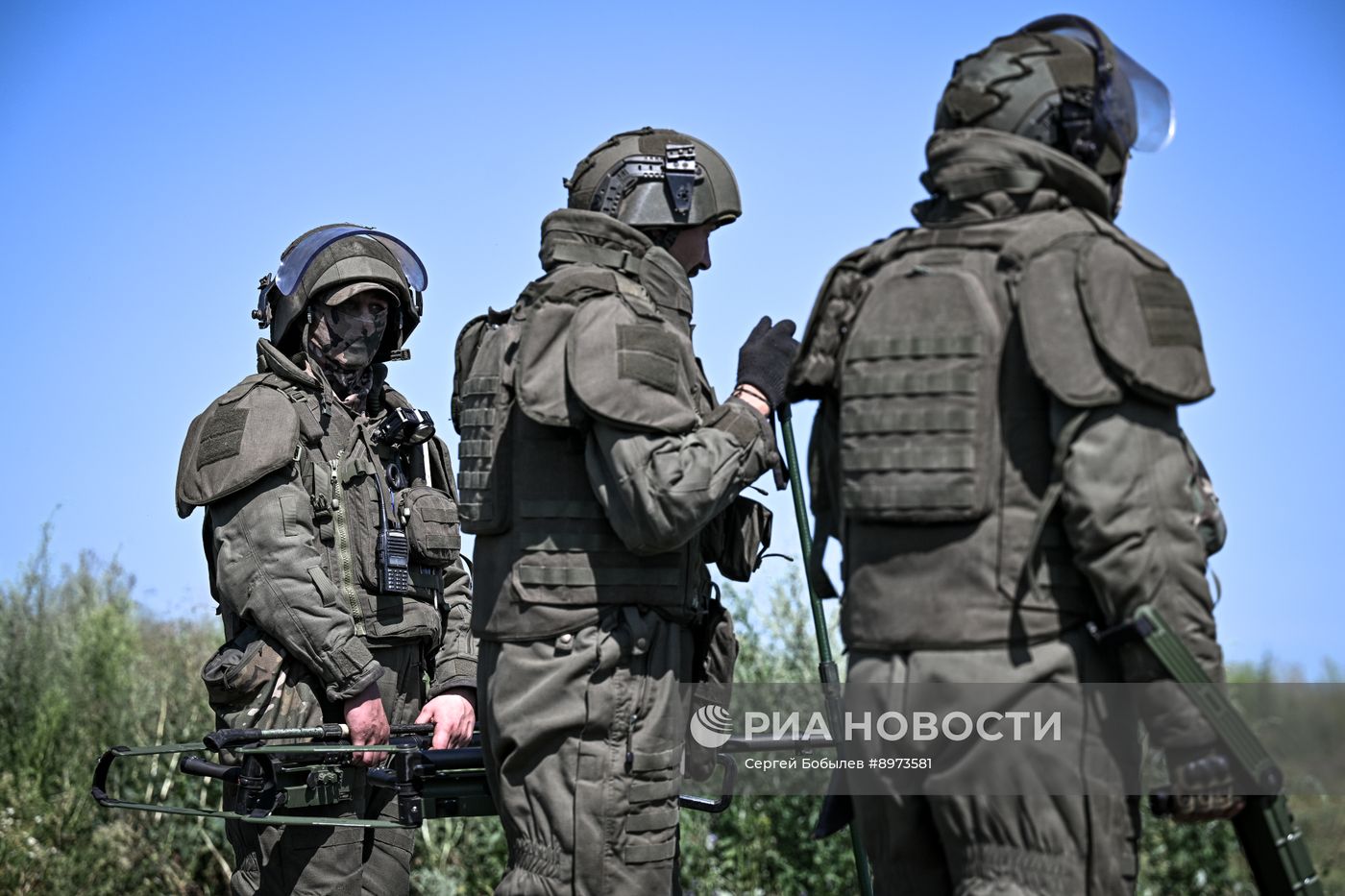 Разминирование сельхозугодий в Курской области