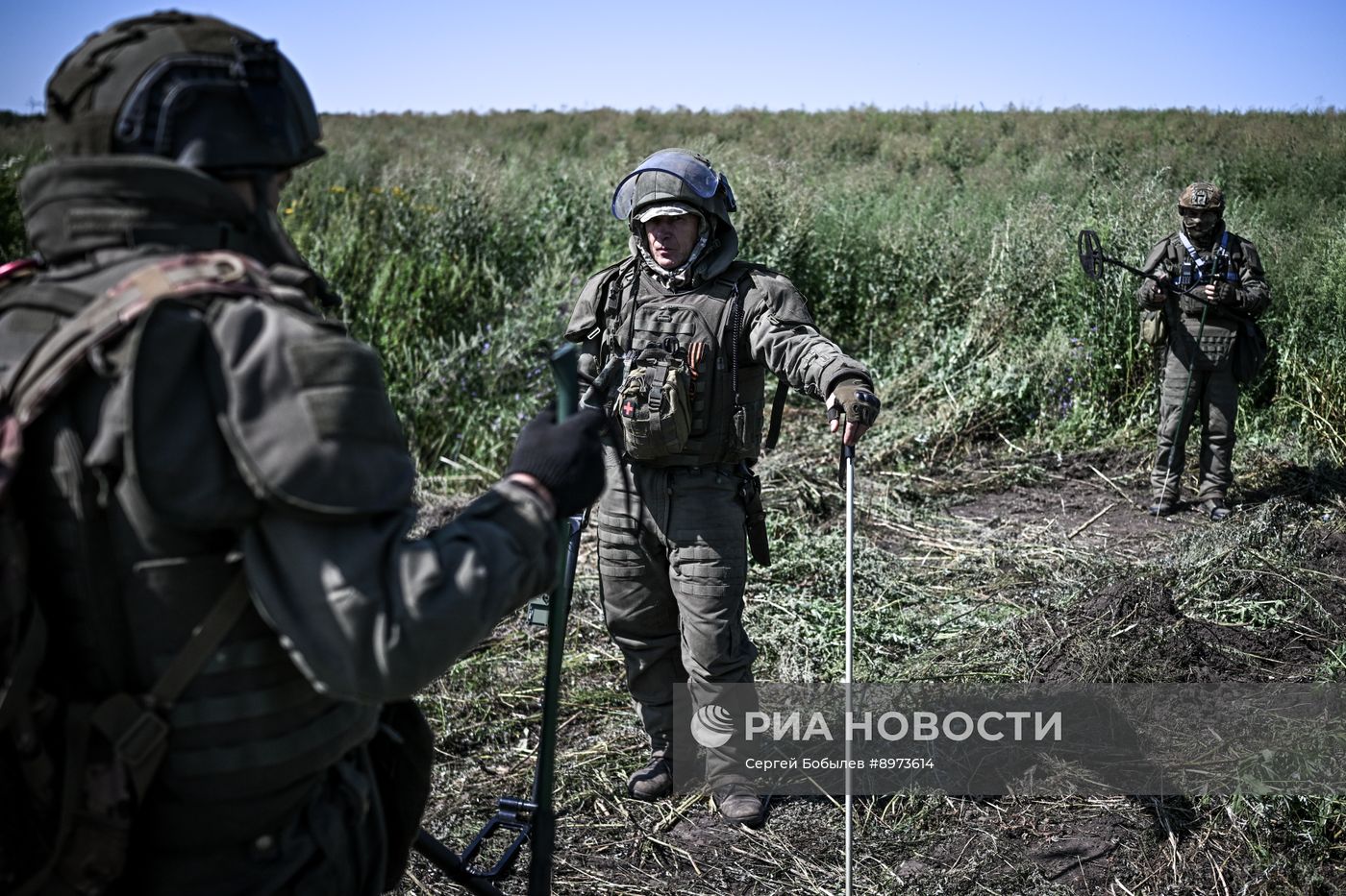 Разминирование сельхозугодий в Курской области