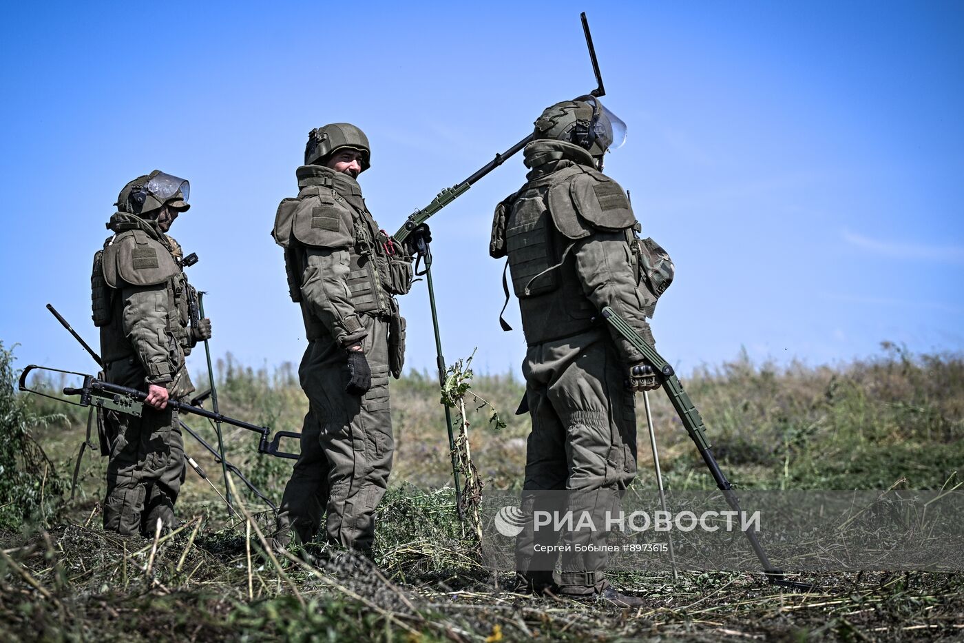 Разминирование сельхозугодий в Курской области