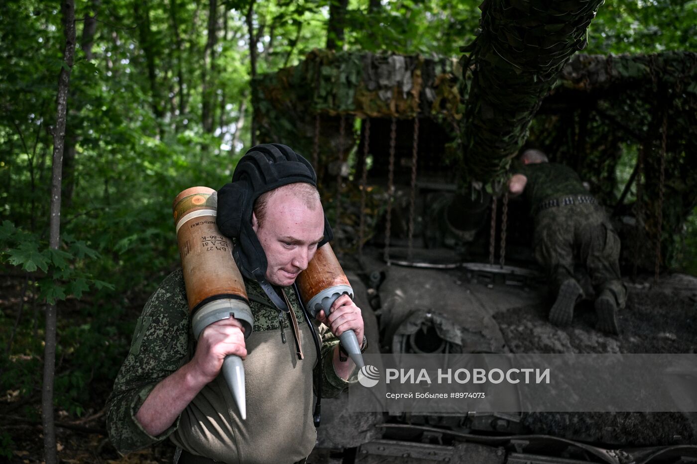 Танкисты группировки войск "Север" в Курской области