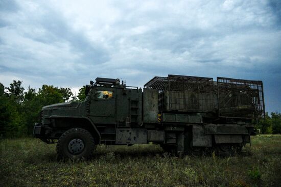 ТОС-2 "Тосочка" группировки войск "Центр" на Красноармейском направлении в ДНР