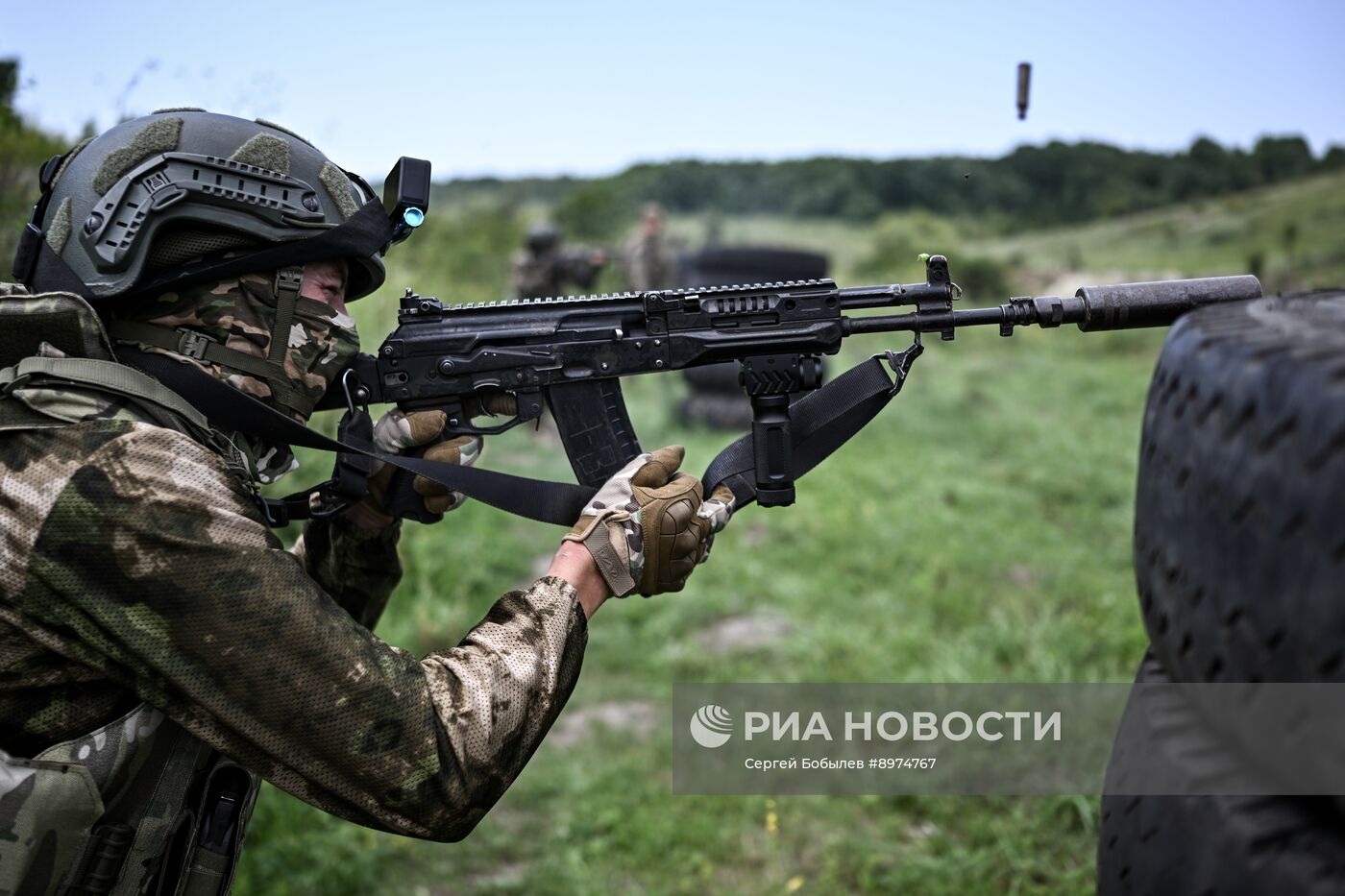 Отработка боевого слаживания морпехами группировки войск "Север" в Курской области