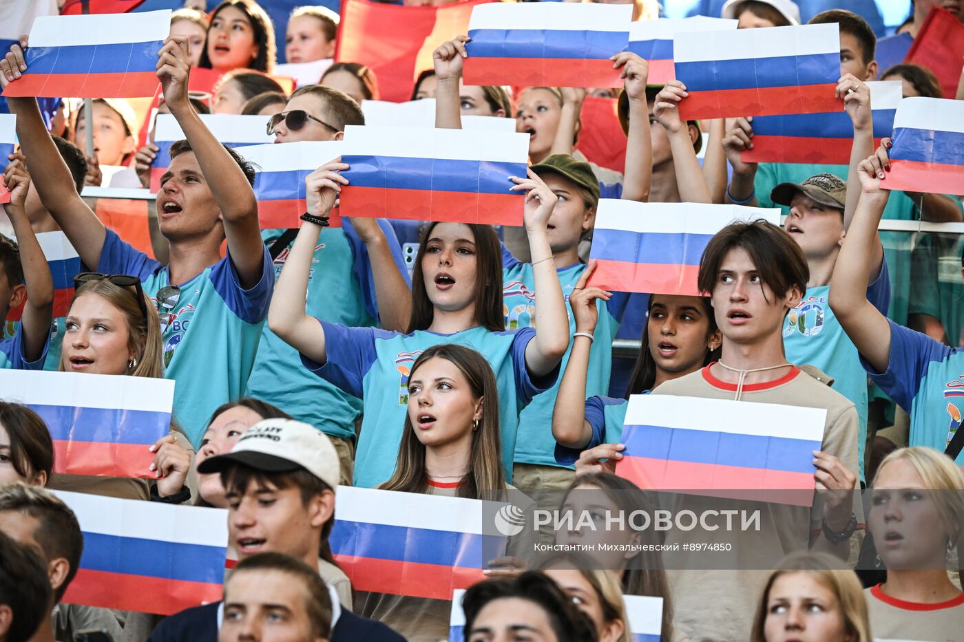 Закрытие конкурса "Большая перемена" в Артеке