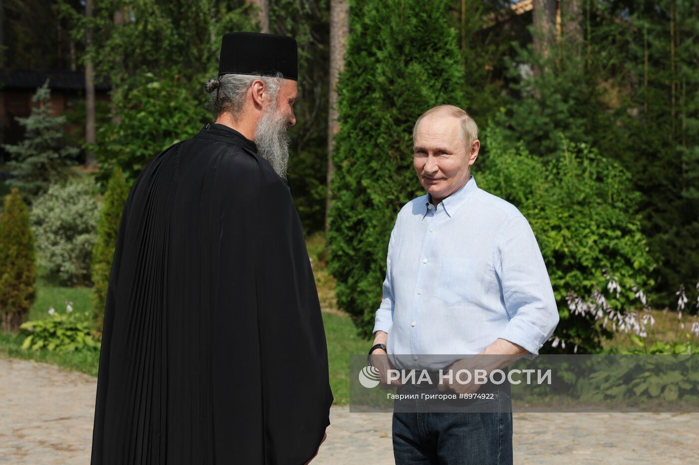 Президент РФ Владимир Путин и президент Белоруссии Александр Лукашенко посетили Валаам