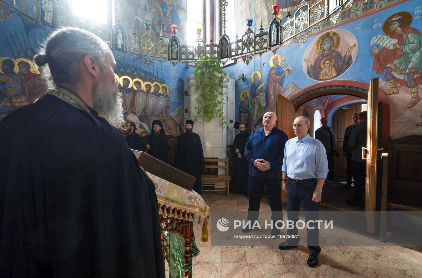 Президент РФ Владимир Путин и президент Белоруссии Александр Лукашенко посетили Валаам