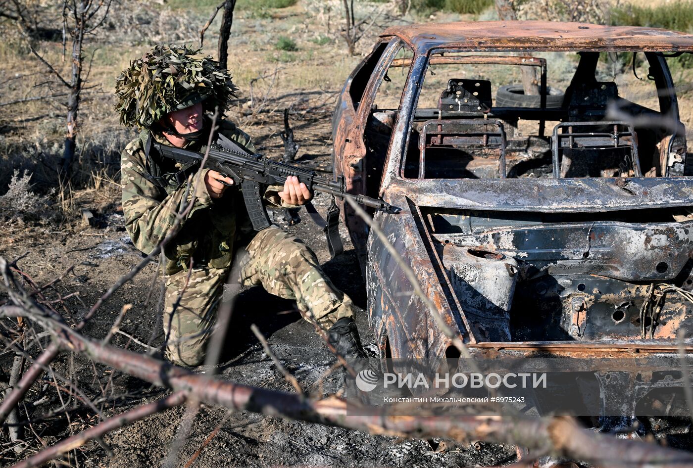 Подготовка военнослужащих десантно-штурмового полка ВДВ в Крыму