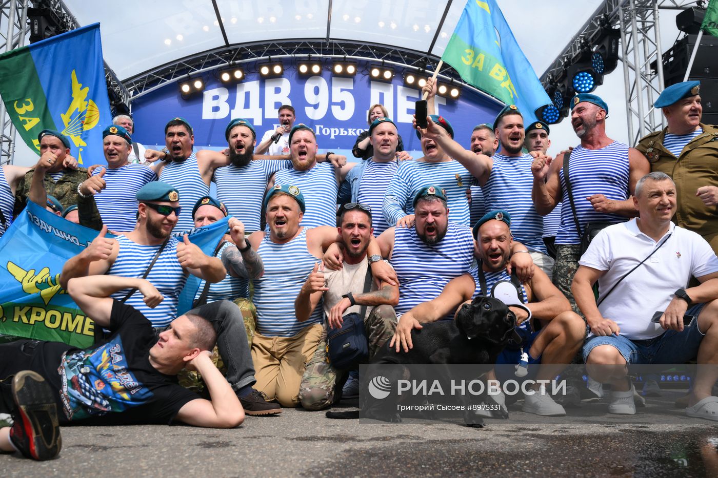Празднование 95-й годовщины со дня образования Воздушно-десантных войск России