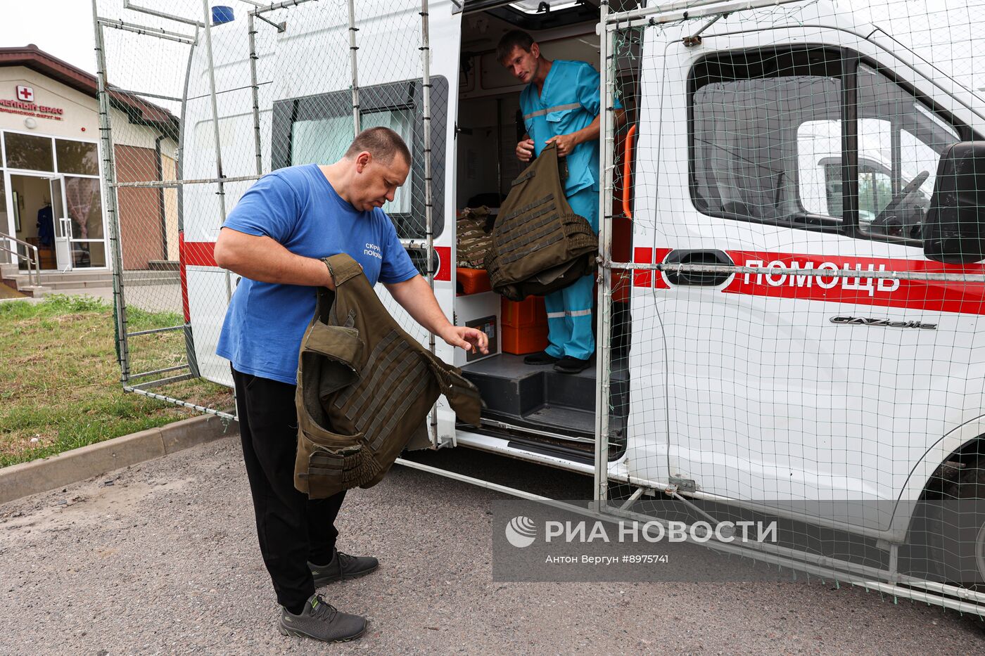 Работа скорой помощи с антидроновой защитой в Белгородском районе