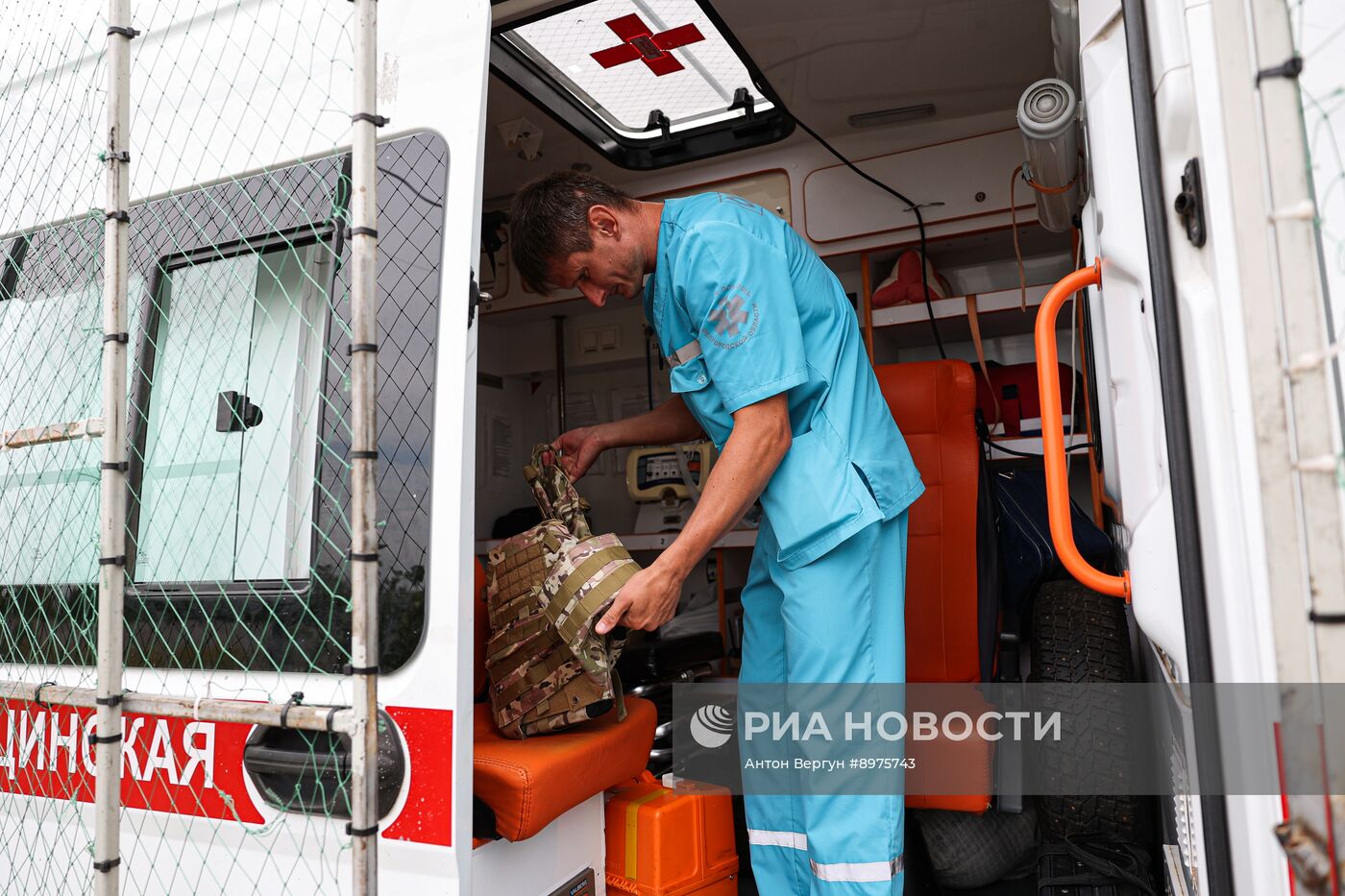 Работа скорой помощи с антидроновой защитой в Белгородском районе