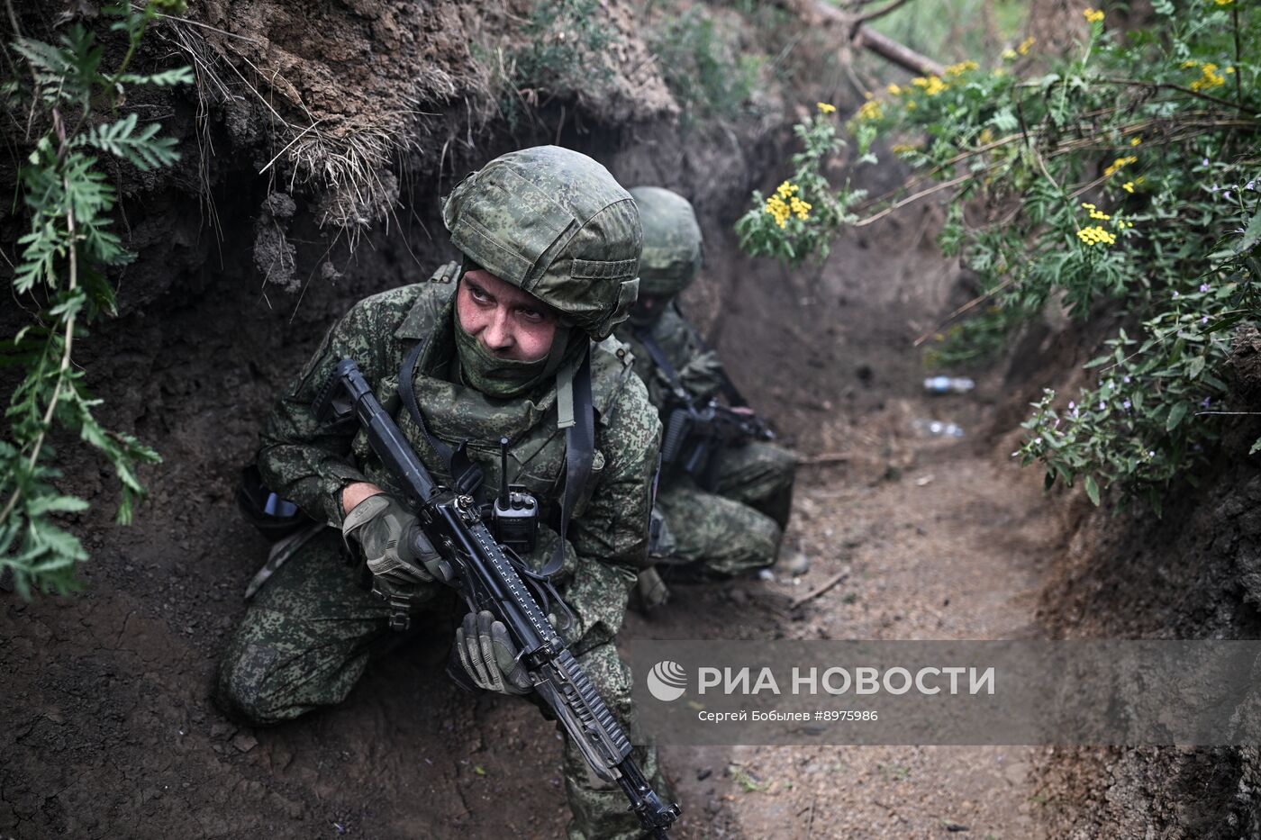 Боевое слаживание военнослужащих мотострелковой бригады группировки войск "Север"