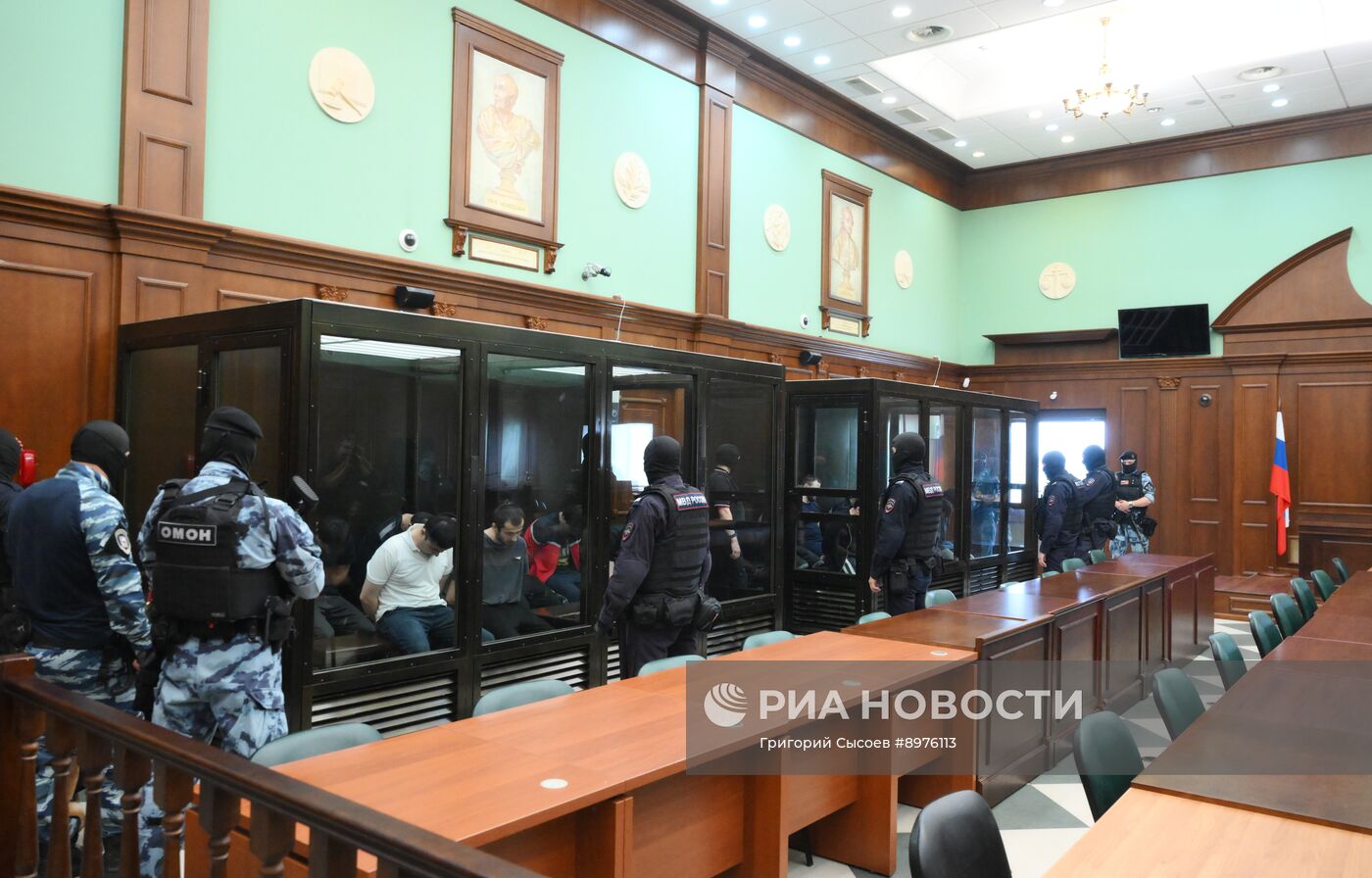 Заседание суда по делу о теракте в концертном зале "Крокус Сити Холл"