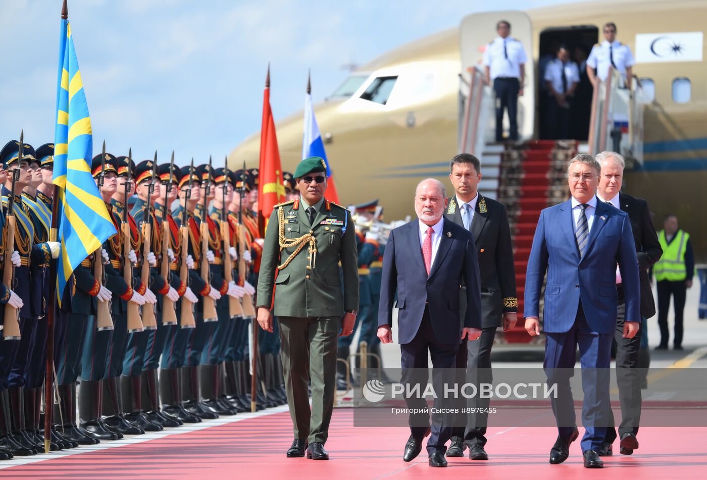 Прилет короля Малайзии Султана Ибрагима в Москву