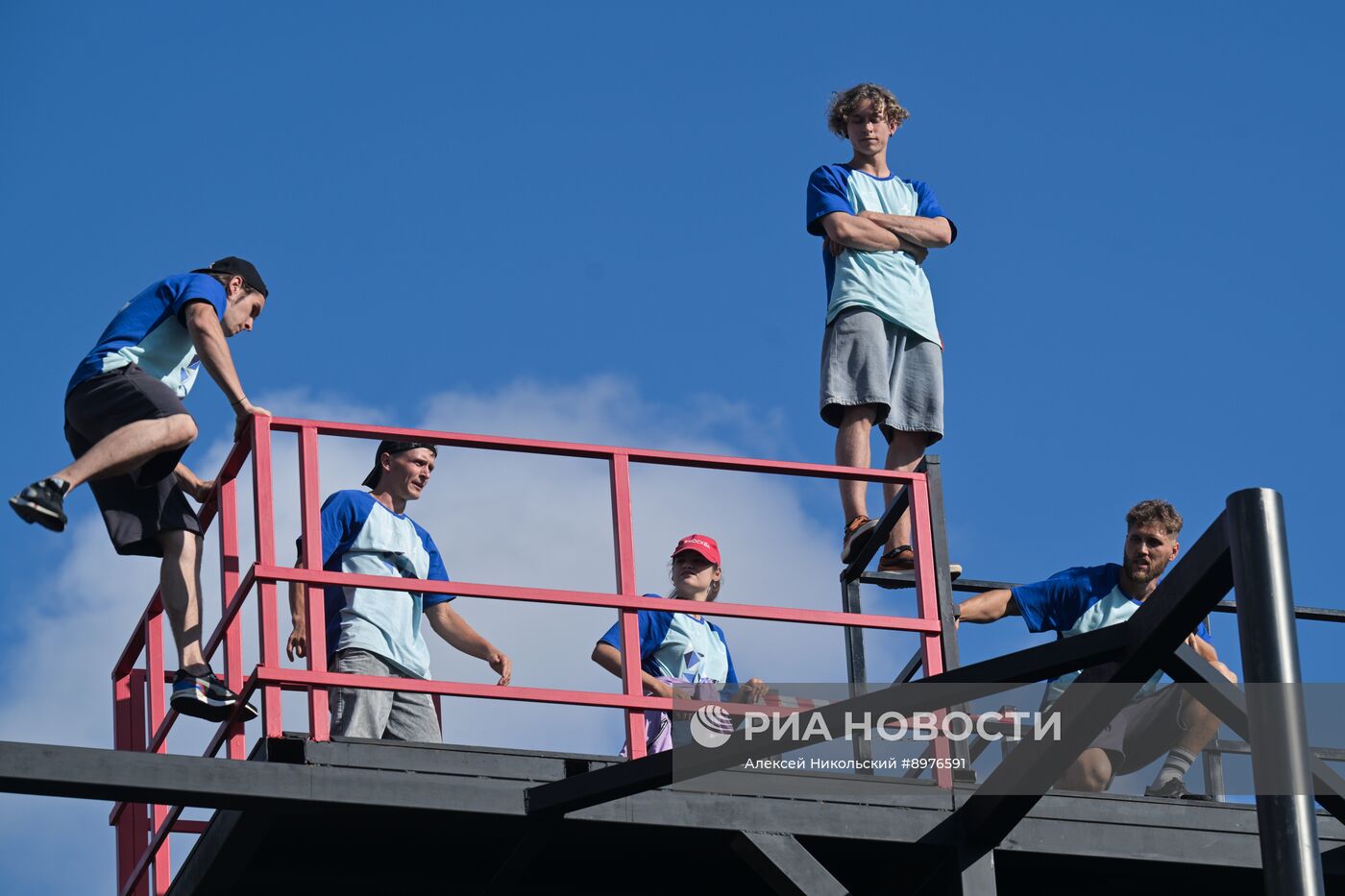 Паркур на "Красном Октябре" в Москве