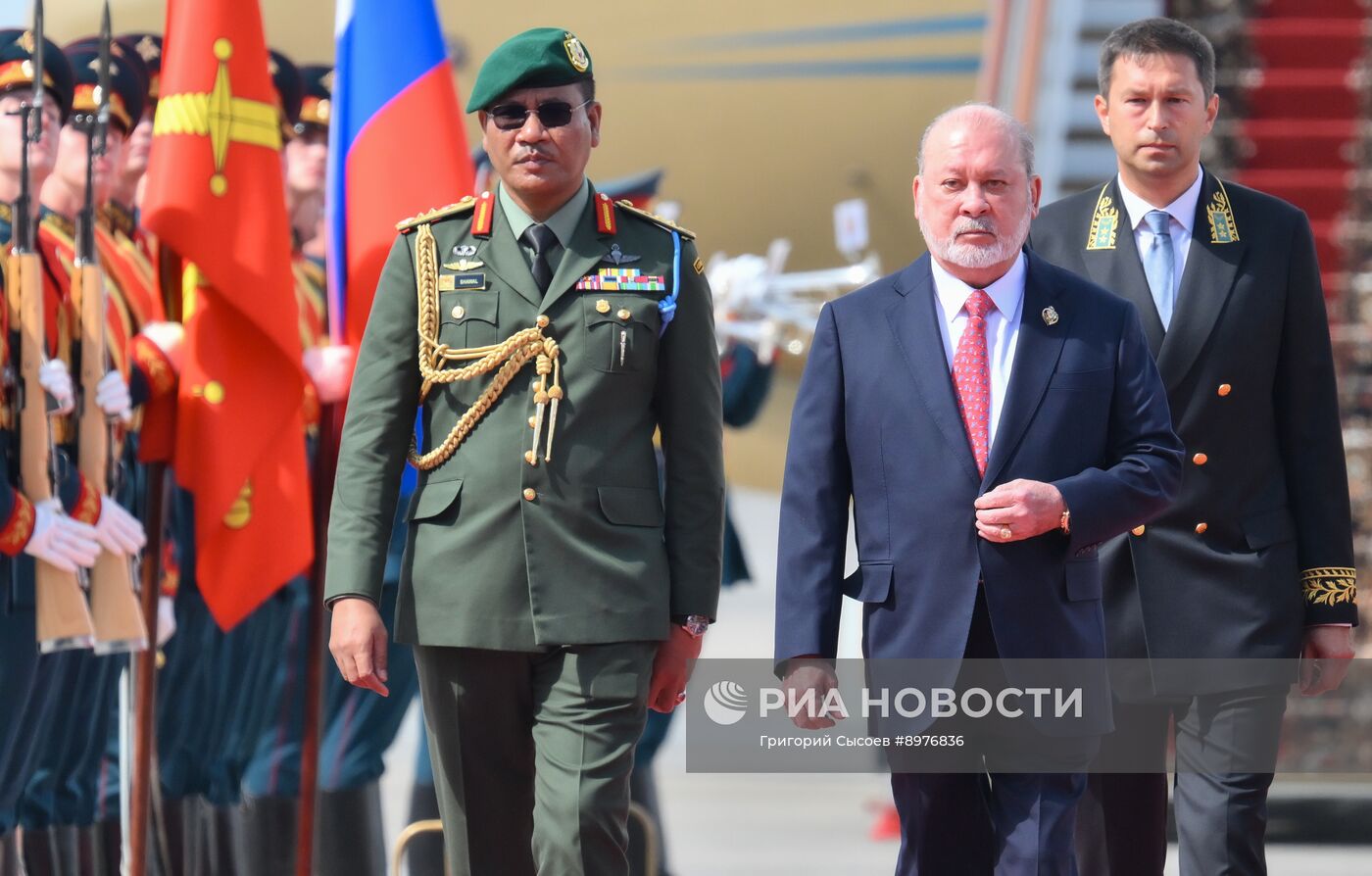 Прилет короля Малайзии Султана Ибрагима в Москву