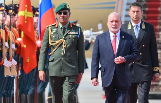 Прилет короля Малайзии Султана Ибрагима в Москву