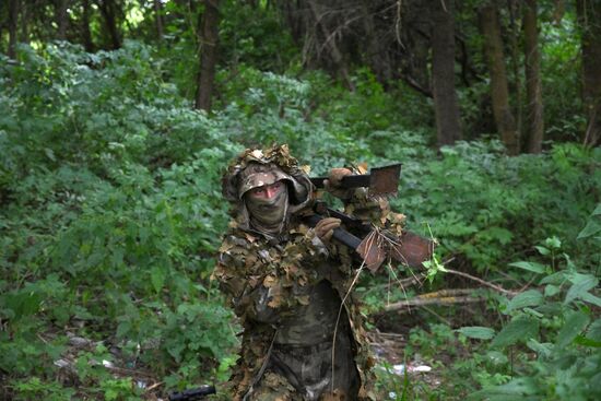 Боевая работа разведчиков группировки войск "Север"